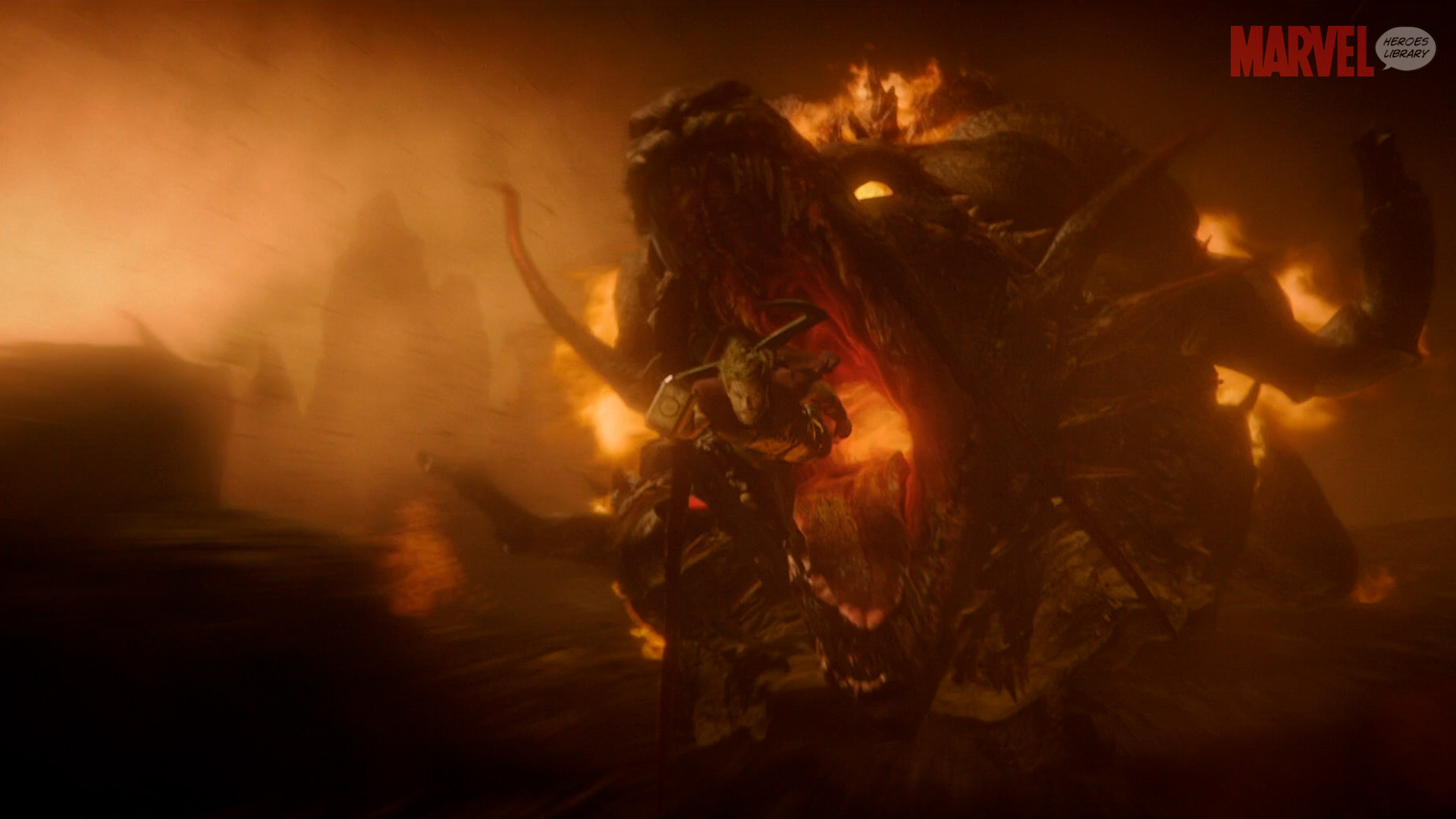 Chased by a Hellish Dragon (Ragnarok) HD Wallpaper