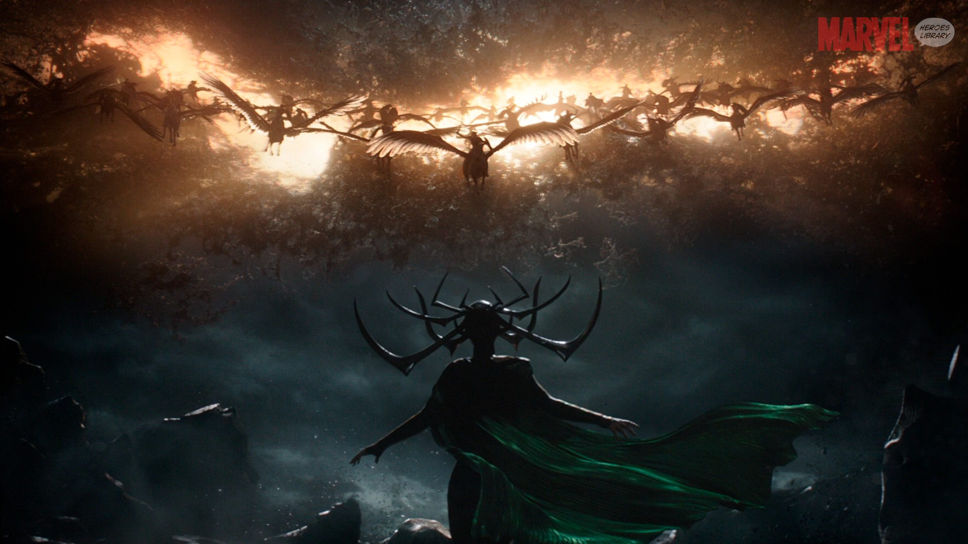 Hela vs the Valkyries (Ragnarok) HD Wallpaper