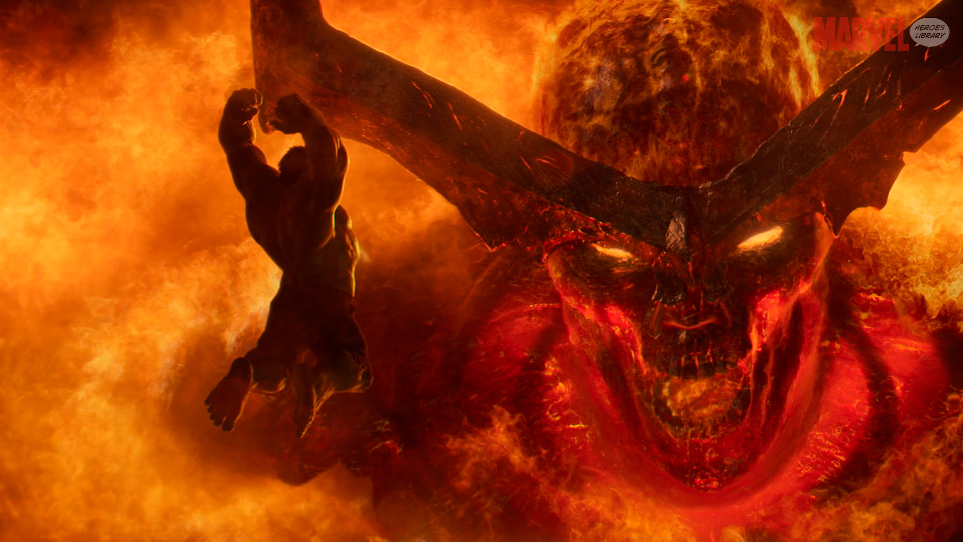 Hulk vs Surtur (Ragnarok) HD Wallpaper