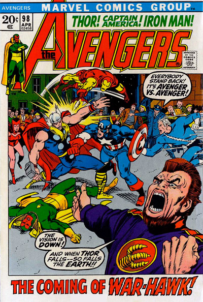 Avengers, The (1963 series) #98 cover