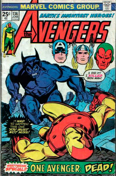Avengers, The (1963 series) #136 cover