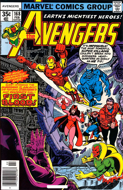 Avengers, The (1963 series) #168 cover