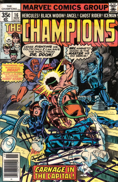 Champions, The (1975 series) #16 cover