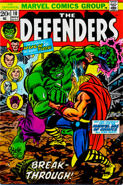 Defenders, The (1972 series) #10 cover