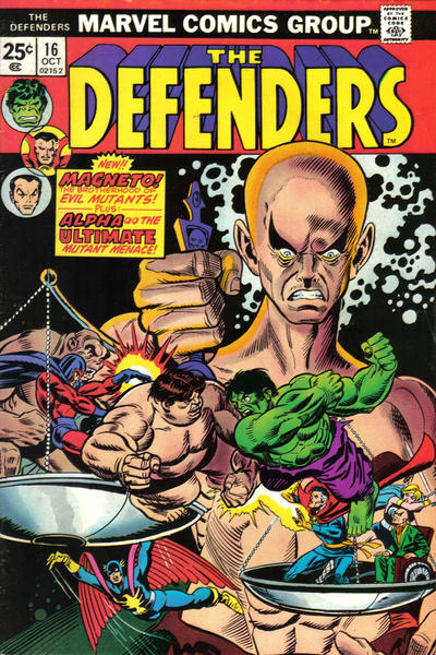 Defenders, The (1972 series) #16 cover