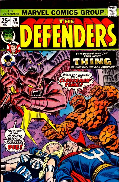 Defenders, The (1972 series) #20 cover
