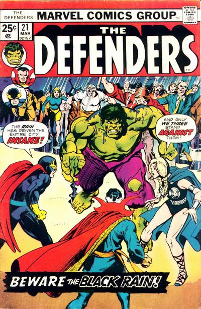 Defenders, The (1972 series) #21 cover