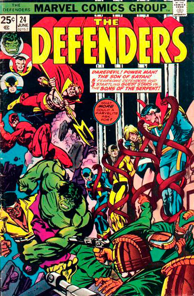Defenders, The (1972 series) #24 cover