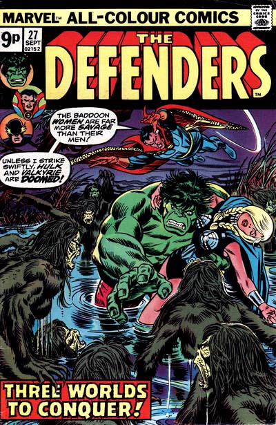 Defenders, The (1972 series) #27 cover