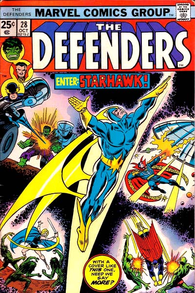 Defenders, The (1972 series) #28 cover
