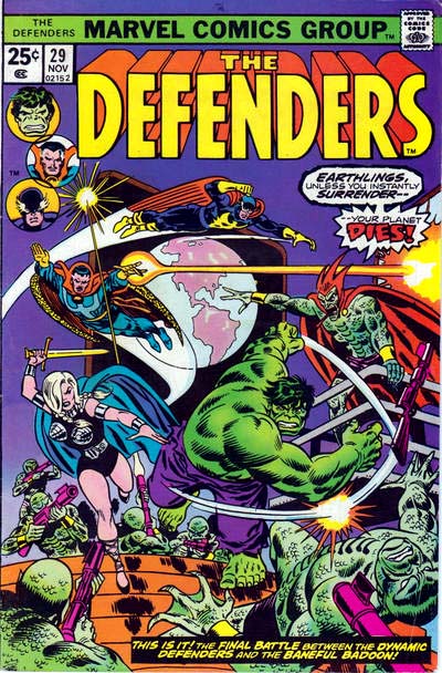 Defenders, The (1972 series) #29 cover