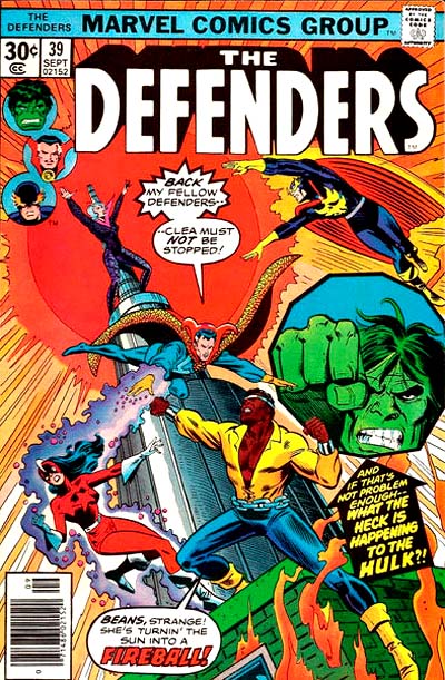 Defenders, The (1972 series) #39 cover