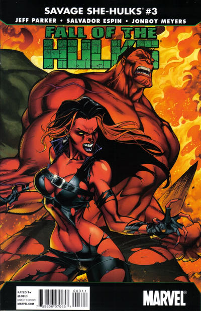 Fall of the Hulks: The Savage She-Hulks (2010 series) #3 cover