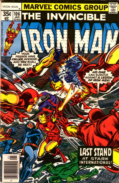 Iron Man (1968 series) #106 cover