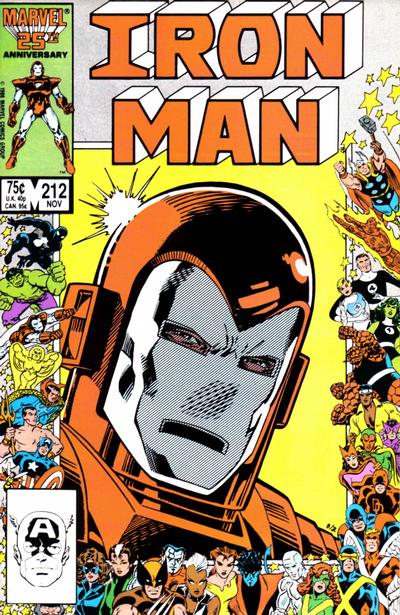 Iron Man (1968 series) #212 cover