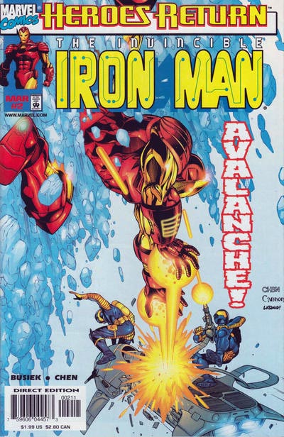 Invincible Iron Man (1998 series) #2 cover