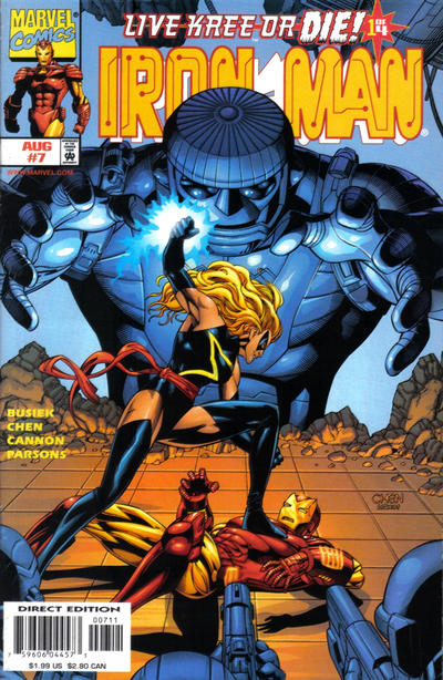 Invincible Iron Man (1998 series) #7 cover