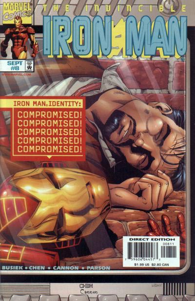 Invincible Iron Man (1998 series) #8 cover
