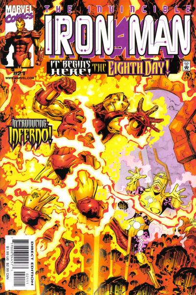 Invincible Iron Man (1998 series) #21 cover