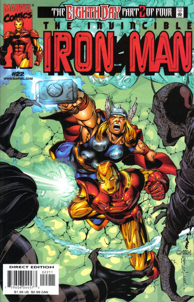Invincible Iron Man (1998 series) #22 cover