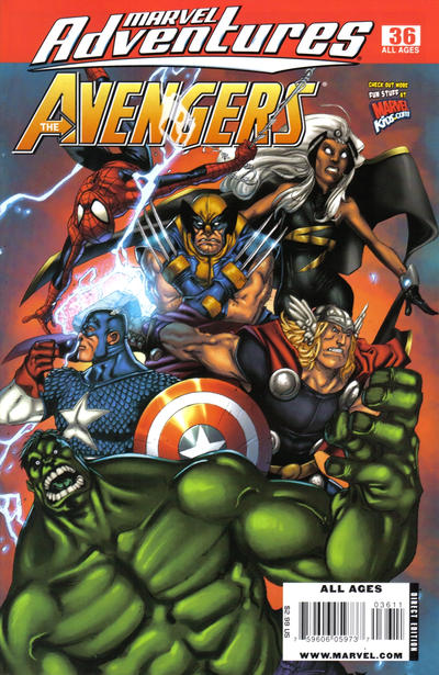 Marvel Adventures The Avengers #36 cover