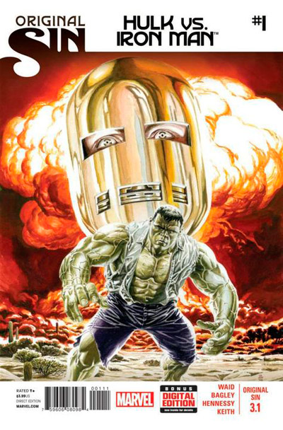 Original Sin 3.n - Hulk vs Iron Man #1 cover