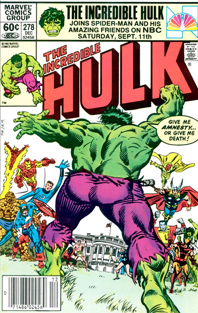 Incredible Hulk, The (1968 series) #278 cover