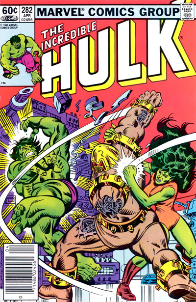 Incredible Hulk, The (1968 series) #282 cover