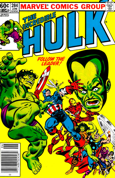Incredible Hulk, The (1968 series) #284 cover