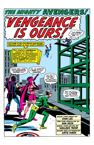 Page #1 from Avengers, The (1963 series) #20