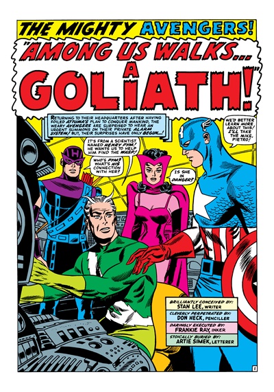 Page #1 from Avengers, The (1963 series) #28