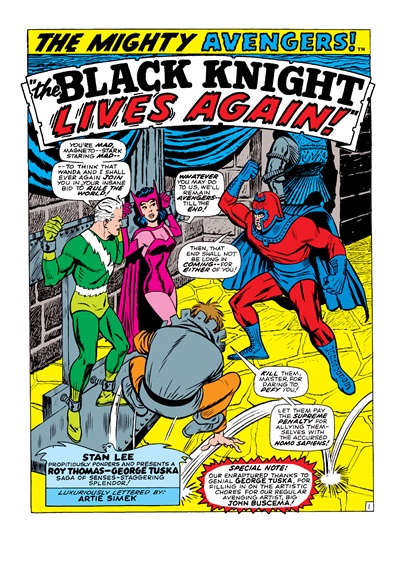 Page #1 from Avengers, The (1963 series) #48