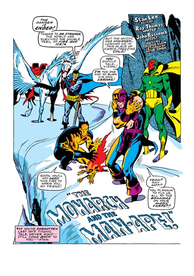 Page #1 from Avengers, The (1963 series) #62