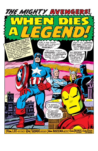 Page #1 from Avengers, The (1963 series) #81