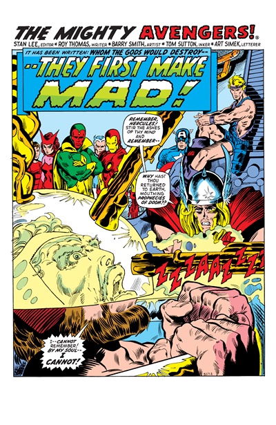 Page #1 from Avengers, The (1963 series) #99