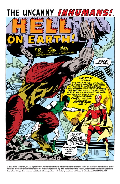 Page #1 from Amazing Adventures (1970 series) #6