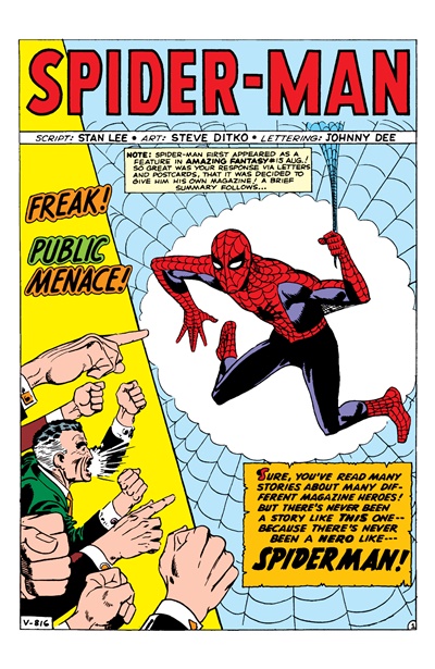 Page #1 from Amazing Spider-Man, The (1963 series) #1