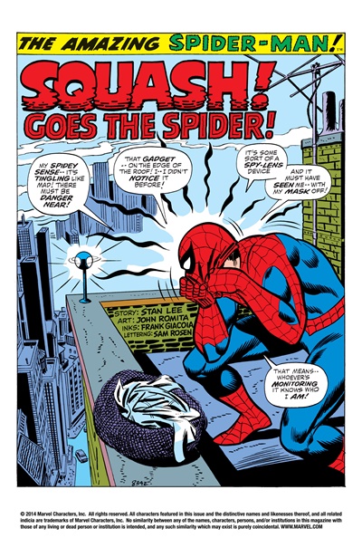 Page #1 from Amazing Spider-Man, The (1963 series) #106