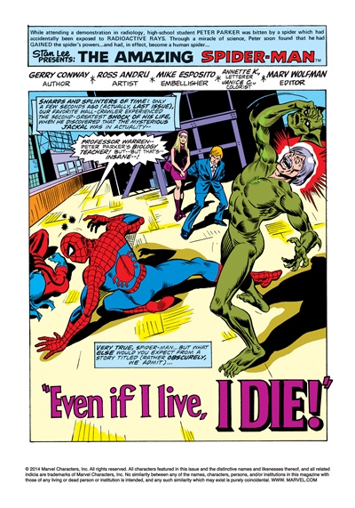Page #1 from Amazing Spider-Man, The (1963 series) #149
