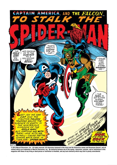 Page #1 from Captain America (1968 series) #137