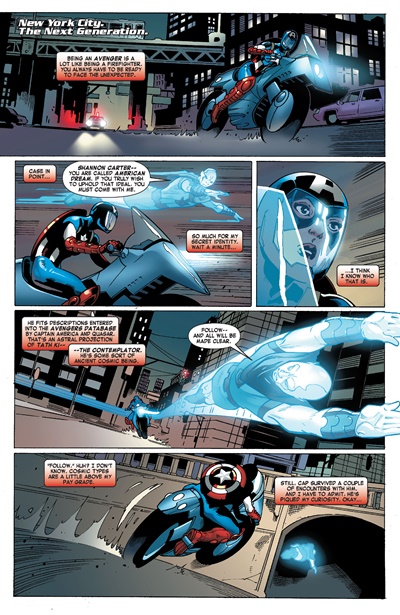 Page #1 from Captain America Corps (2011 series) #2