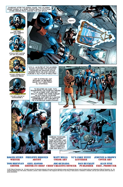 Page #2 from Captain America Corps (2011 series) #3