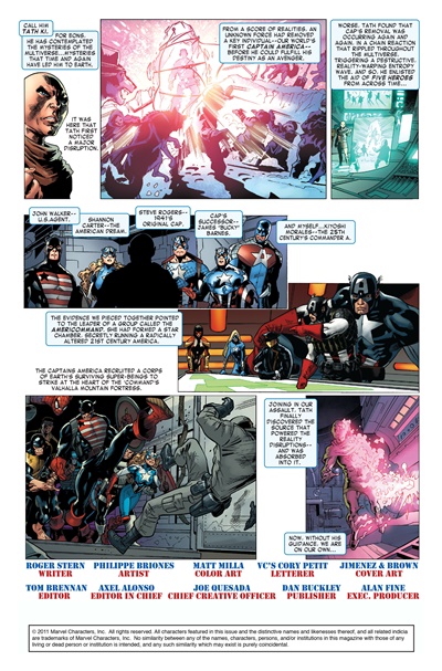 Page #1 from Captain America Corps (2011 series) #5