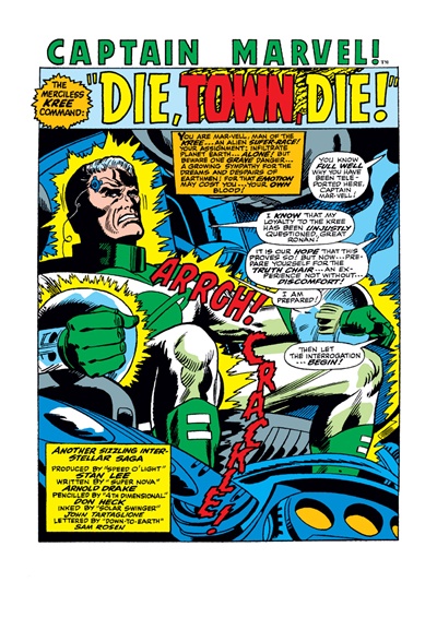 Page #1 from Captain Marvel (1968 series) #7