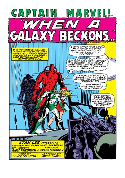 Page #1 from Captain Marvel (1968 series) #14