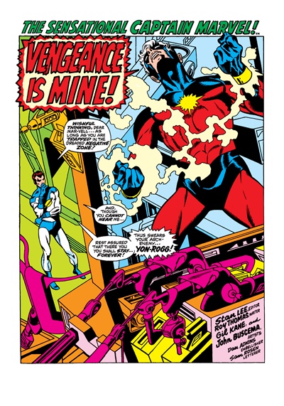 Page #1 from Captain Marvel (1968 series) #18