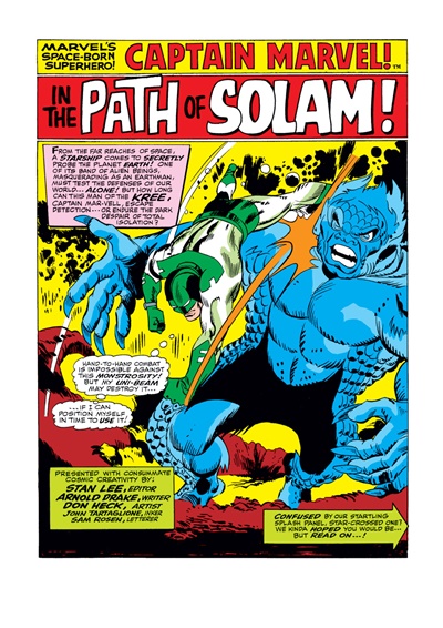 Page #1 from Marvel