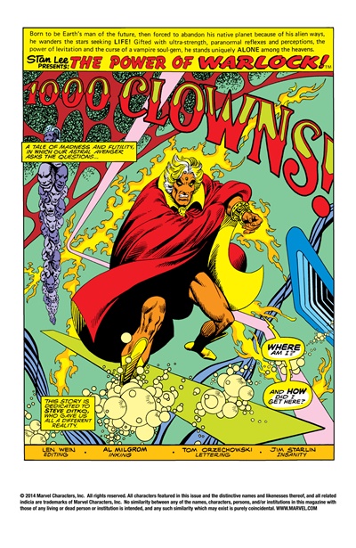 Page #1 from Strange Tales (1973 series) #181