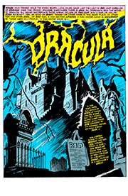 Page #1from Tomb of Dracula (1972 series) #1