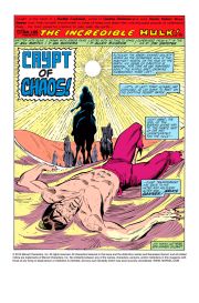 Page #1from Incredible Hulk, The (1968 series) #257